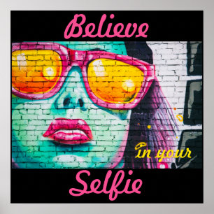 Póster Graffiti cree en tu Poster selfie