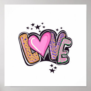 Póster Graffiti de amor