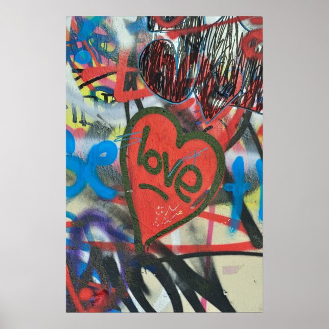 Póster Graffiti de amor sucio en la ciudad (Frente)