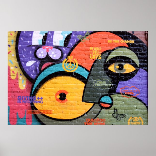 Póster Graffiti de Ámsterdam (Frente)