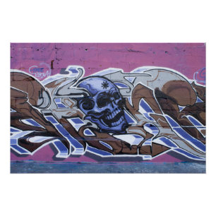 Póster Graffiti de Blue Bonehead