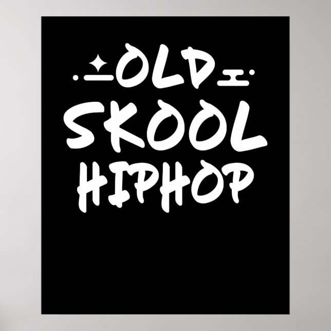 Póster Graffiti de hip hop de escuela vieja Hop 90 (Frente)