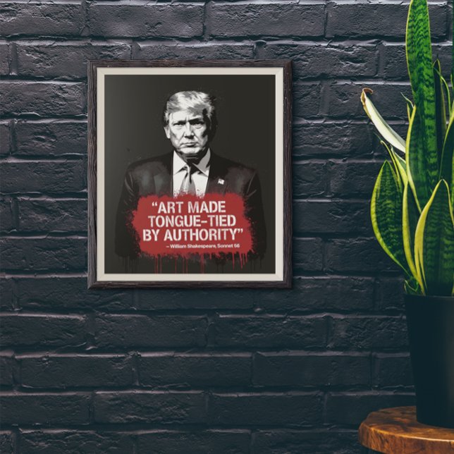 Póster Graffiti de la cita de Shakespeare con canalizació (Subido por el creador)