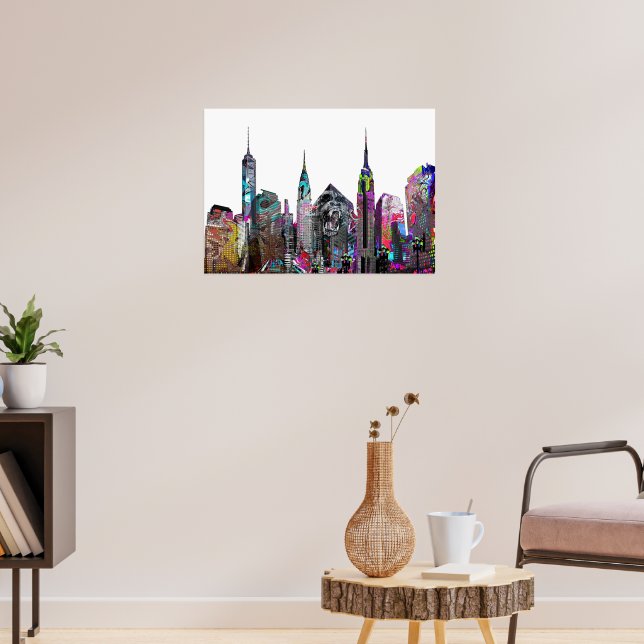 Póster Graffiti de la ciudad de Nueva York (Salón 3)