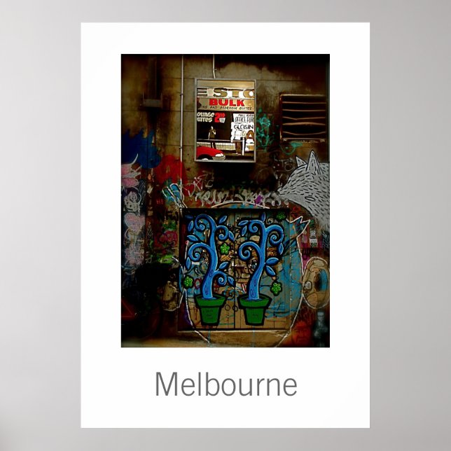 Póster Graffiti de Melbourne (Frente)