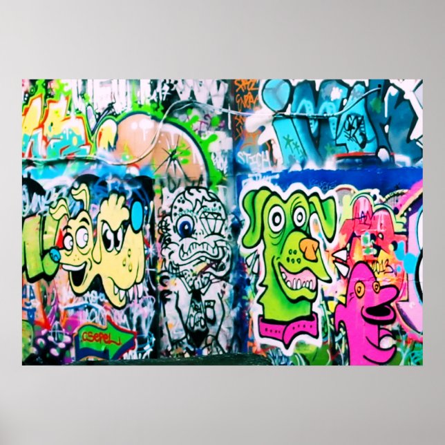 Póster Graffiti de Southbank - Poster de Londres (Frente)