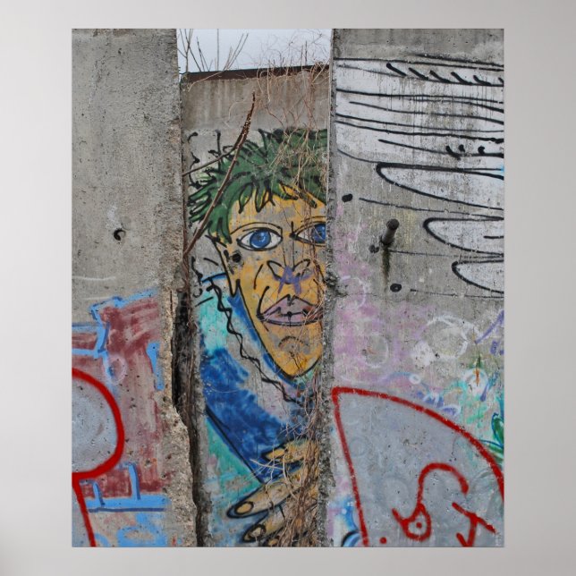 Póster Graffiti del Muro de Berlín (Frente)