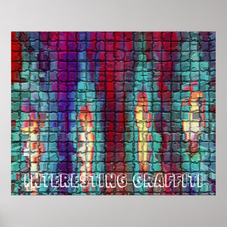 Póster GRAFFITI en mosaicos Mosiac