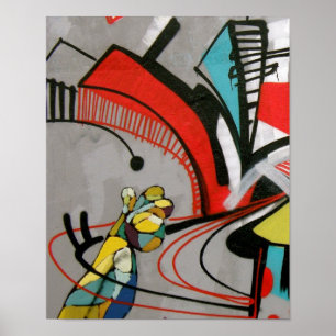 Póster Graffiti - ¡ESPERA!