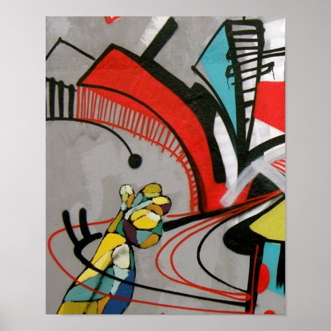 Póster Graffiti - ¡ESPERA! (Frente)