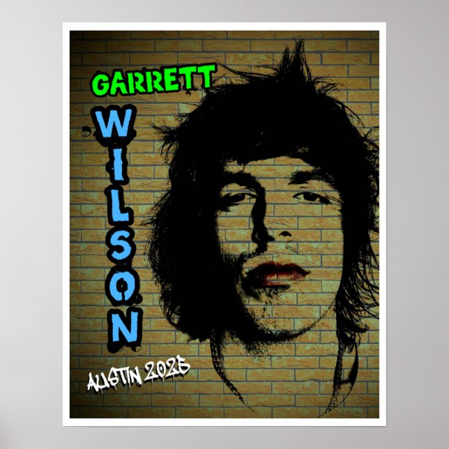 Póster Graffiti Garrett Wilson 2025 (Frente)