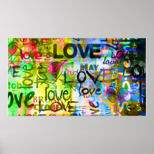 Póster Graffiti Love Poster