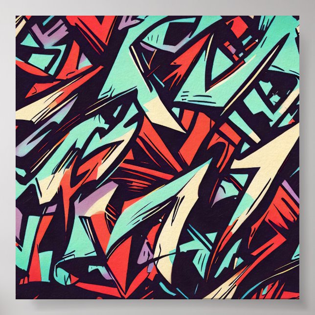 Póster Graffiti moderno (Frente)