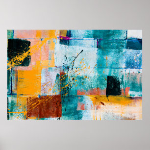 Póster Graffiti murales en las calles del oeste de Los Án