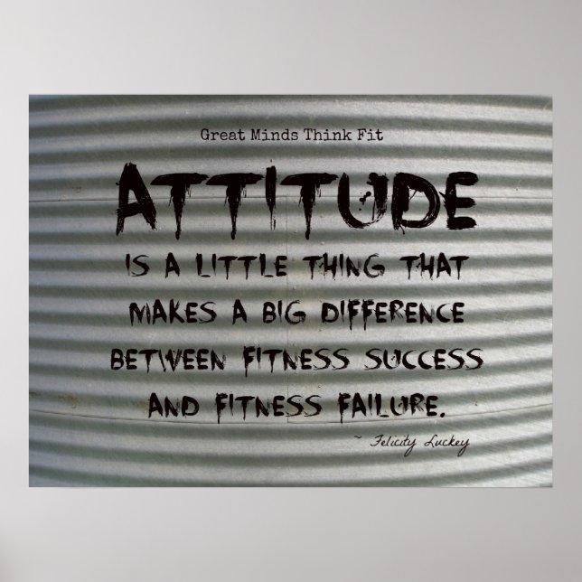 Póster Graffiti negro en el Poster de Iron Fitness ondula (Frente)