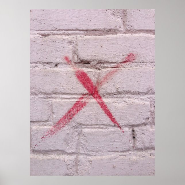 Póster Graffiti rojo (Frente)