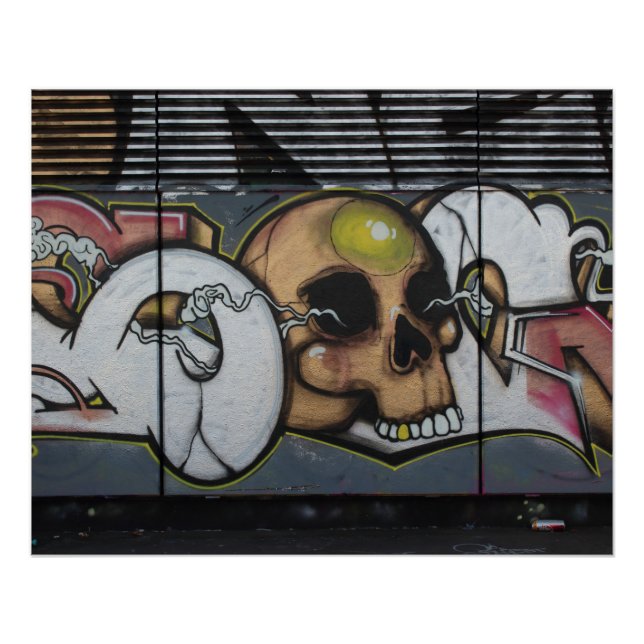 Póster Graffiti Skull (Anverso)