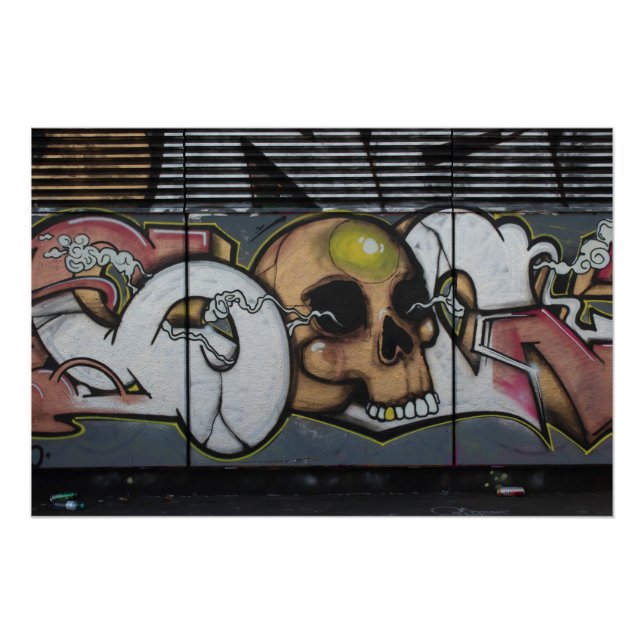 Póster Graffiti Skull (Anverso)