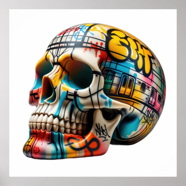 Póster Graffiti Skull Art (Frente)