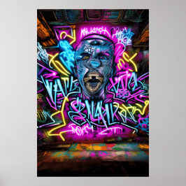 Póster Graffiti Street Art: Actuar y resistir con Coo