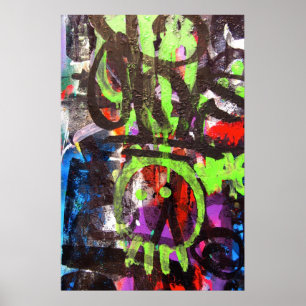 Póster graffiti street art poster
