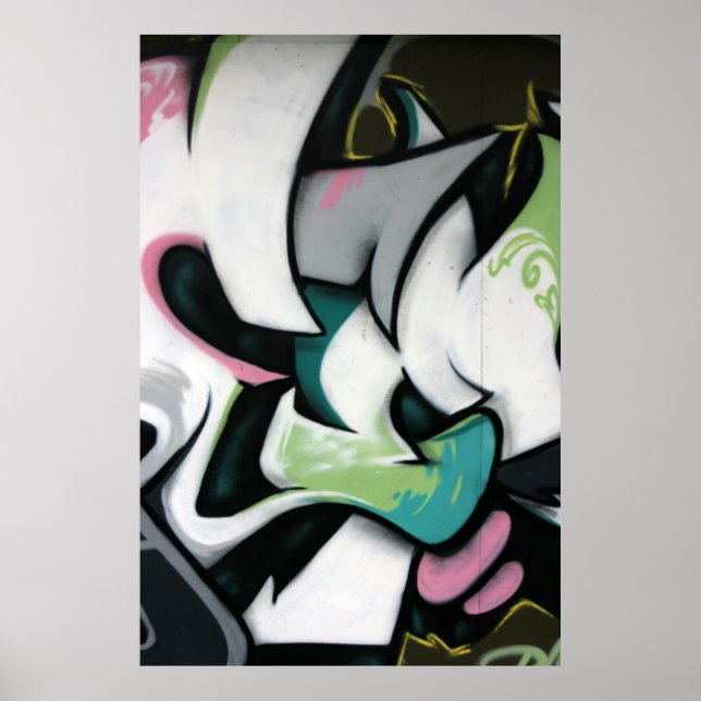 Póster Graffiti taiwanés, Taipei, Taiwán (Frente)