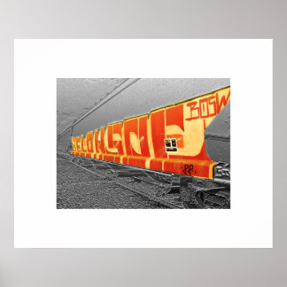 Póster Graffiti Train
