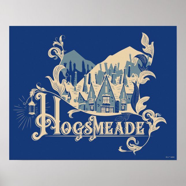 Póster Gráfica de aldeas de vintage HOGSMEADE™ (Frente)