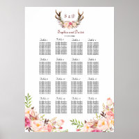 Gráfica de asientos Boda de las flores de Rubor ro