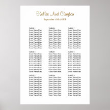 Gráfica de asientos Boda simple