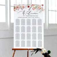 Gráfica de asientos de Boda de vegetación floral c