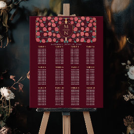 Póster Gráfica de asientos de monograma medievales Sword 