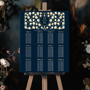 Póster Gráfica de asientos de monograma medievales Sword 