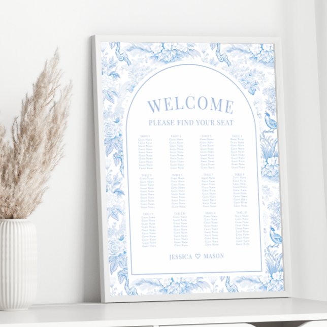 Póster Gráfica de asientos del boda de arco de porcelana  (Subido por el creador)