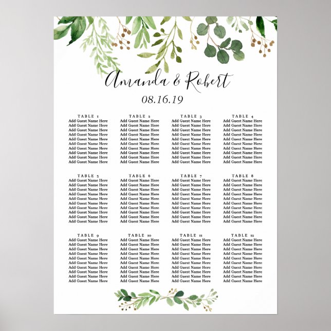 Póster Gráfica de asientos del prado salvaje de verano (Frente)