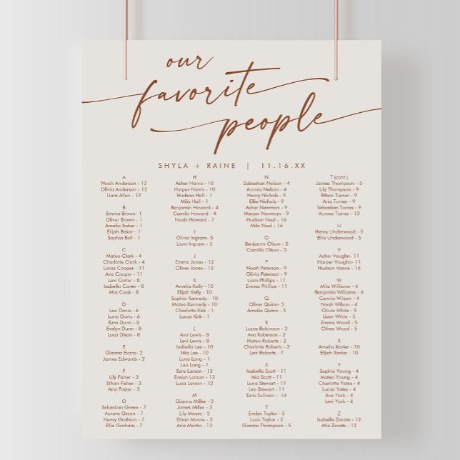 Póster Gráfica de asientos imprimibles con crema bohemia  (Subido por el creador)