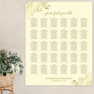 Póster Gráfica de asientos para Bodas de mesa de 30 cajas
