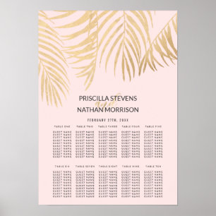 Póster Gráfica de asientos rosa pálido en los bordes de l