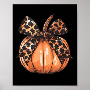 Póster Gráfica de calabaza de moda Acción de Gracias Fall