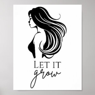 Póster Gráfica de crecimiento de comprobación de longitud