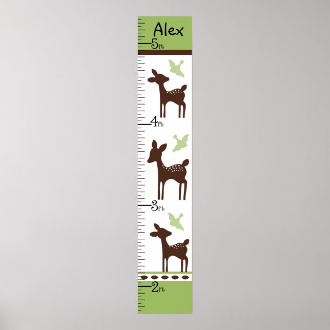 Póster Gráfica de la familia Willow Deer ¡Mantente a 8x44 (Frente)