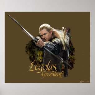 Póster Gráfica de paro de dibujos de LEGOLAS GREENLEAF™