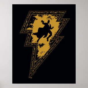 Póster Gráfica de perno Lightning de Black Adam con probl