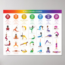 Gráfica de poisas chakra de yoga - 74