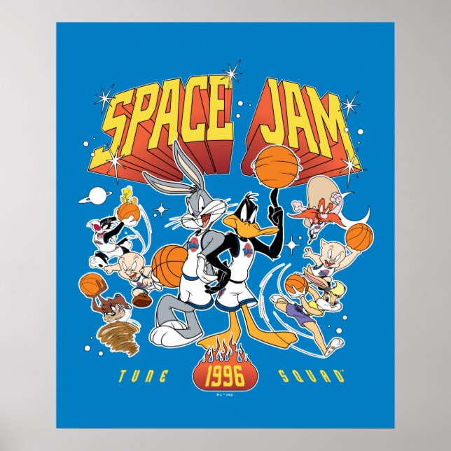 Póster Gráfica de SPACE JAM™ TUNE SQUAD™ 1996 (Frente)