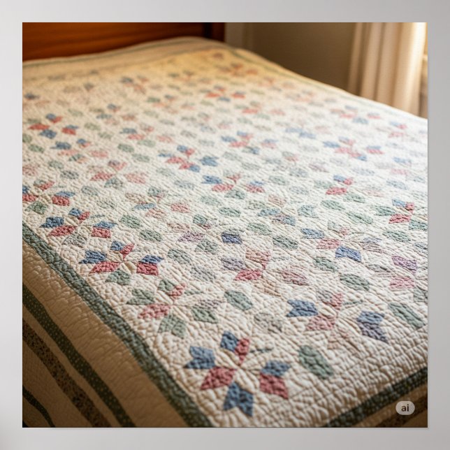 Póster Gráfica de trama vintage (Frente)