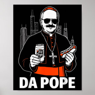 Póster Gráfica del Papa Leo Xiv de Funny Chicago