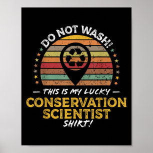 Póster Gráfica graciosa de la científica conservadora Job