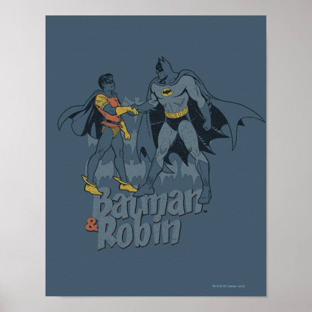 Póster Gráfica Molesta De Batman Y Robin (Frente)