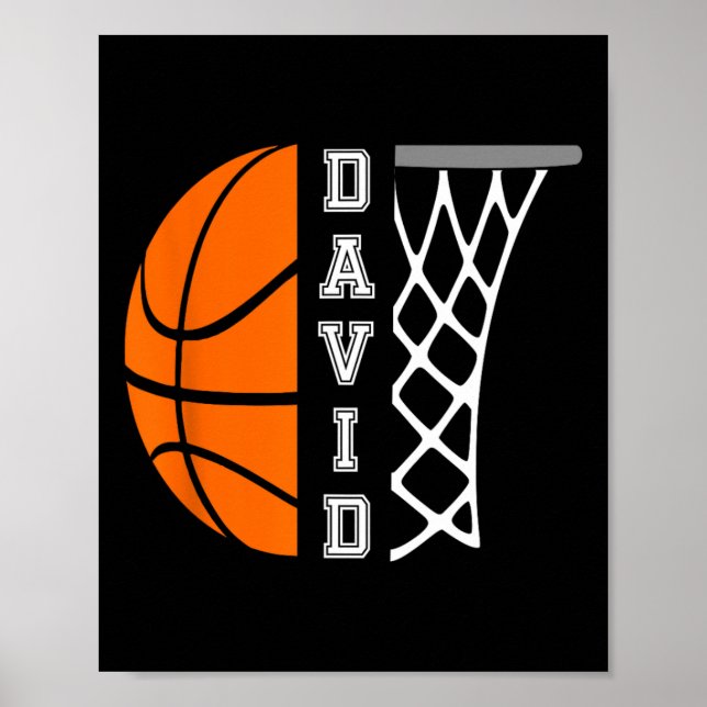 Póster Gráfica personalizada del jugador de baloncesto co (Frente)